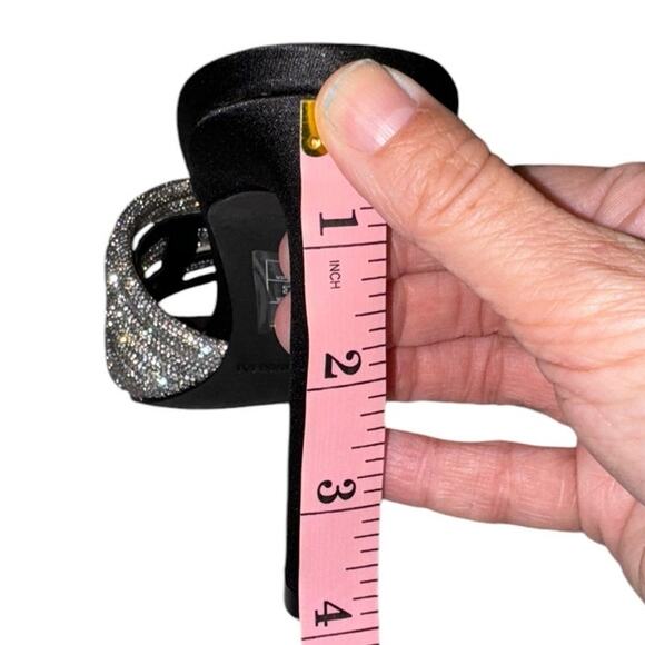 NEW NWT Jonathan Simkhai Lena Crystal Embellished Open Toe Mules Heels Size 39 - Picture 10 of 13